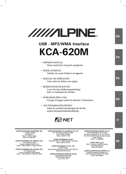 KCA-620M - Alpine Europe