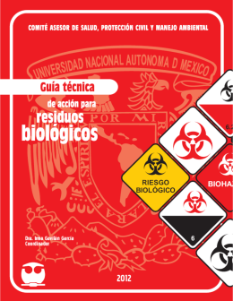 Guía técnica de acción para residuos biológicos