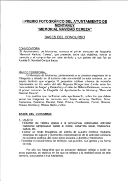 “memorial navidad cereza” bases del concurso