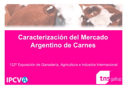 Caracterización del Mercado Argentino de Carnes