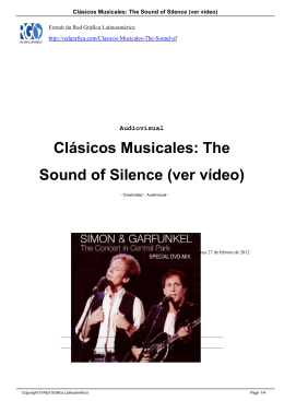 Clásicos Musicales: The Sound of Silence (ver vídeo)