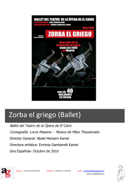 Zorba el griego (Ballet) !