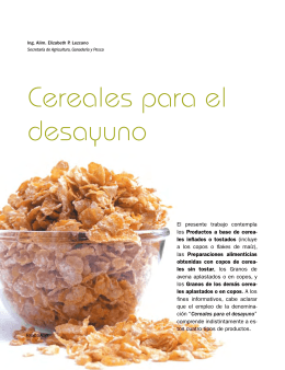 Cereales para el desayuno