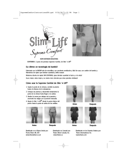Cómo usar la Supreme Comfort de Slim `n Lift