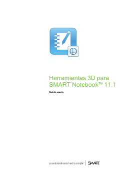 3D Tools for SMART Notebook 11.1 user`s guide