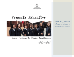 Proyecto Educativo - Ministerio de educación