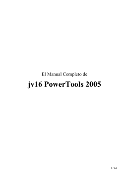 Configurando jv16 PowerTools 2005