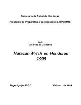 Huracán Mitch en Honduras