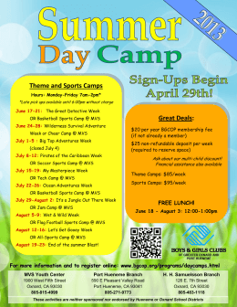 Theme and Sports Camps Great Deals: