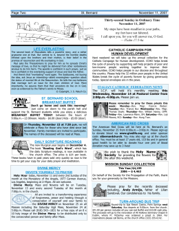 Page Two St. Bernard November 11, 2007 Thirty