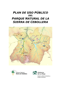 Plan de Uso Público del Parque Natural de la Sierra de Cebollera