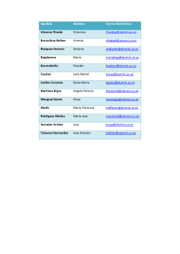 Apellido Nombre Correo Electrónico Almenar Pineda