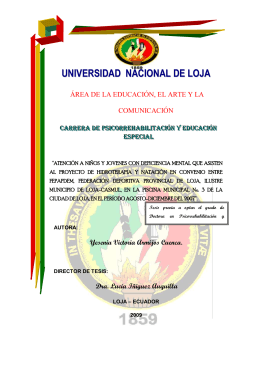 UNIVERSIDAD NACIONAL DE LOJA - Repositorio Universidad