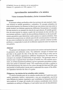 Aproximación matemática a la música