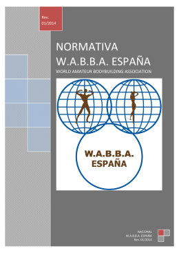 NORMATIVA W.A.B.B.A. ESPAÑA