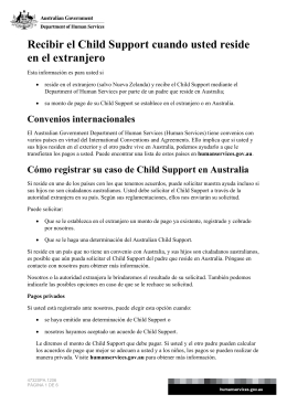 Receiving Child Support when you live overseas