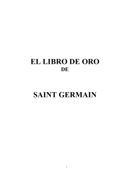 EL LIBRO DE ORO SAINT GERMAIN