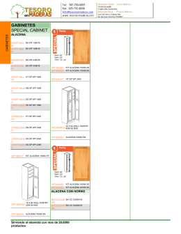 GABINETES SPECIAL CABINET