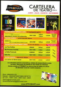 CARTELERA DE TEATRO