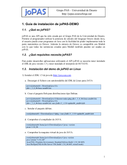 1. Guía de instalación de joPAS-DEMO