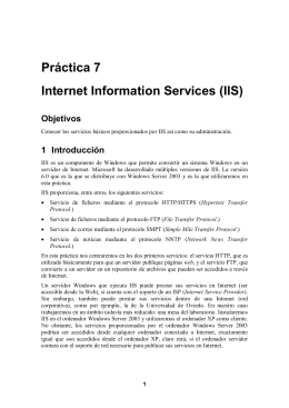Práctica 7 Internet Information Services (IIS)