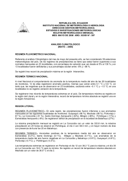 republica del ecuador instituto nacional de meteorologia e