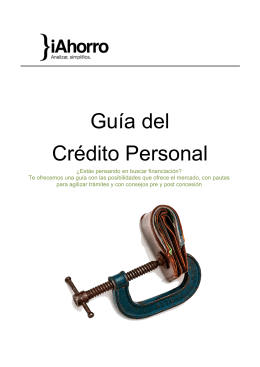 Guía del Crédito Personal