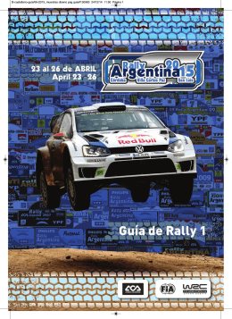 Guía 1 de Rally Argentina 2015