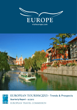 EUROPEAN TOURISM in 2013