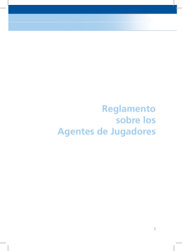 Reglamento sobre los Agentes de Jugadores