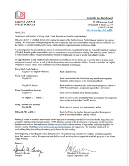 Robert E. Lee High School - Fairfax County Public Schools
