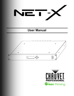 Net-X User Manual Rev. 2 Multi-Language