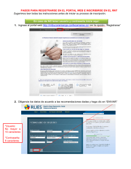 el instructivo de registro e inscripción