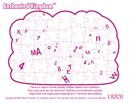 Here`s a map to those sneaky hidden Ietters and numbers! Voici une