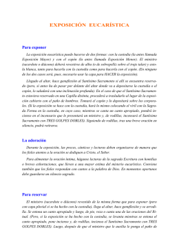 (Exposici\363n eucar\355stica)