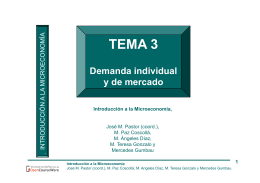 TEMA 3. La demanda individual y de mercado - OCW-UV