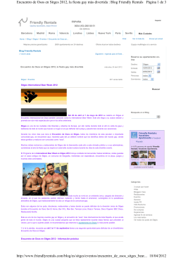Página 1 de 3 Encuentro de Osos en Sitges 2012, la fiesta gay más