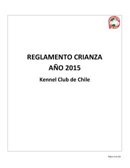 REGLAMENTO CRIANZA AÑO 2015