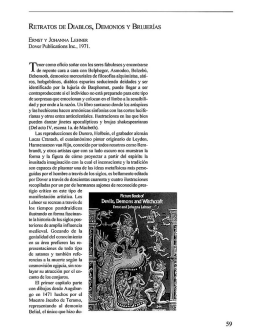 Retratos de diablos, demonios y brujerías