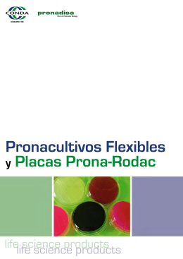 Catálogo Pronacultivos y Placas Prona Rodac
