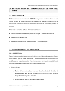 3. ESTUDIO PARA EL DIMENSIONADO DE UNA RED UMTS