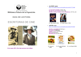 ESCRITORAS DE CINE