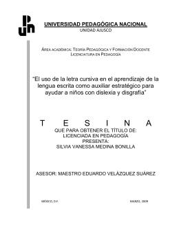 El uso de la letra cursiva en el aprendizaje de la lengua escrita