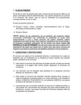 Terminos y condiciones