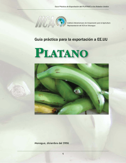 Guia practica de exportación del Plátano a los - Bio