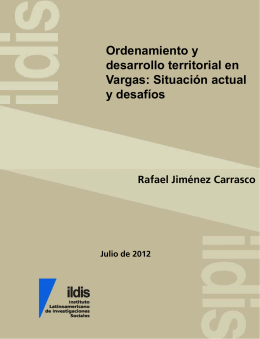 Ordenamiento y desarrollo territorial en Vargas : situación actual y