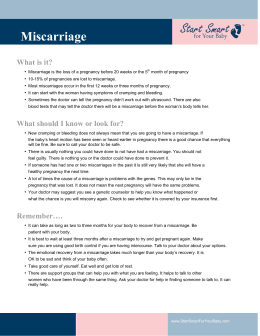 Miscarriage - Coordinated Care Health