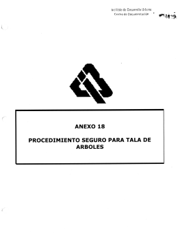 ANEXO 18 PROCEDIMIENTO SEGURO PARA TALA DE ARBOLES