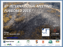 Third Update - Reunión Internacional Fuegored 2015