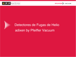 Detectores de Fugas de Helio adixen by Pfeiffer